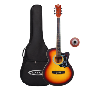 OTO Semi Acoustic Guitar OM40C | 40 Inch Cutaway | Best Semi Acoustic Guitar for Beginners